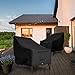 AngLink Outdoor Patio Chair Covers Waterproof - 600D Heavy Duty Fabric Deep Seat Adirondack Cover for Sofa Varanda Lawn Furniture Sun Rain Snow 2 Pack Fits Large 30W x 37D x 31H inches | Black