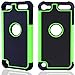 iPod Touch 7th Generation case, 6th Generation Cases, Protective Case for iPod Touch 5 6 7 Gen Bumper Accessories (Green)
