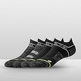 Strideline Eco Ankle Socks 4-Pack for Men & Women – Grey Sustainable Cotton, Cushioned Arch Support, Moisture-Wicking Fabric