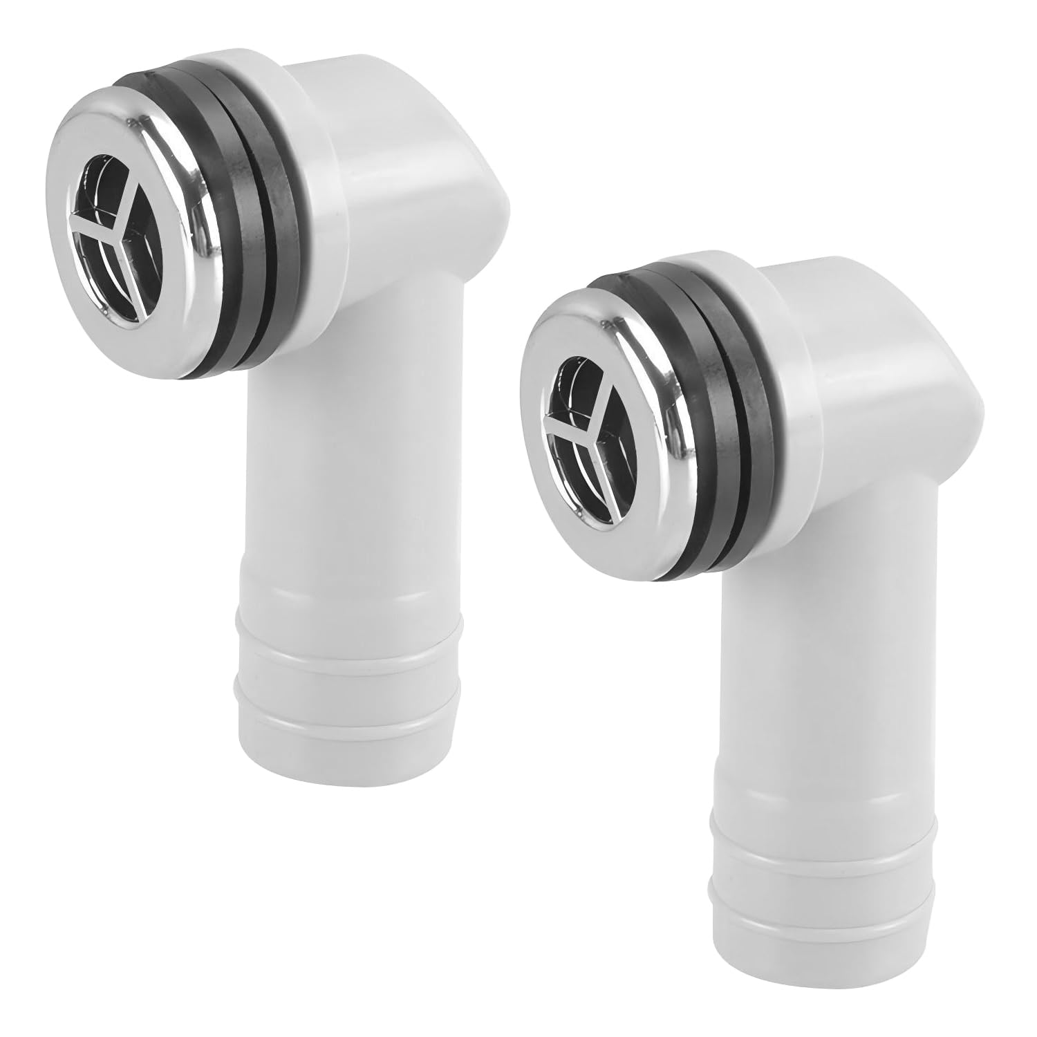 Qrity 2 Pieces Sink Overflow Head, Overflow Round Interface, Wash Basin Overflow Head, Kitchen Sink Accessories, 29 x 29mm