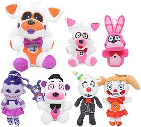Grocoto Movies & TV - 15cm FNAF Five Nights at Freddy's Sister Location-Funtime Freddy Foxy Bonnet Lolbit Ballora Plush Stuffed Toy 7styles 1 PCs