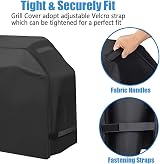 YOTOM 58 Inch Grill Cover Waterproof Rip-Proof Anti-UV for Weber Char-Broil view 2