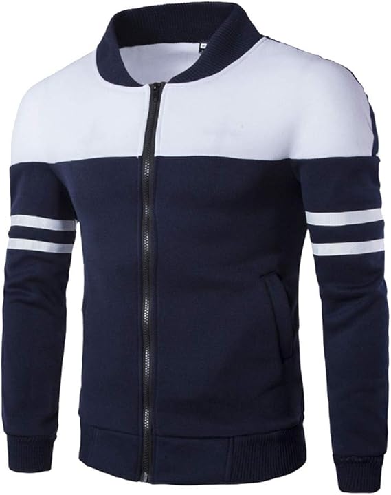 Amazon メンズ ジャケット 長袖 パーカー フード付き スウェット プルオーバー ジップアップ トレーナー 上着 斜め ジッパー 付 トップス 大きいサイズ 切り替え コート 春服 秋服 冬服 トレーナー パーカー 通販