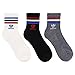adidas Men's Originals Cushioned High Quarter Socks (3 Pack)