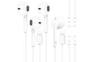 EALITAK 2 Pack-Apple Earbuds for iPhone Headphones Wired Lightning Earphones[Apple MFi Certified]Noise Isolating Earphones for iPhone 14/13/12/11/XR/XS/X/8/7/Pro/Pro Max (Built-in Microphone & Volume Control)