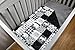 Dear Baby Gear Bears Deluxe Baby Blanket - Reversible, Milestone & Newborn Gifts for Girls and Boys - Plaid,Bears, Moose, Mountains, Woodgrain Faux Quilt - Black Woodgrain- 40