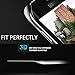 Samsung Galaxy S6 Edge Screen Protector ,WINWONBRA Galaxy S6 Edge Tempered Glass Screen Protector - High Definition 3D Curved - Full 100% Coverage[BLACK]