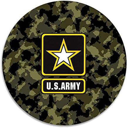 US ARMY Indoor Outdoor Round Doormats 15x15"