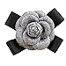 Elegant Wool Camellia Flower Brooch Vintage Bow Floral Pin Mother's Women Gift
