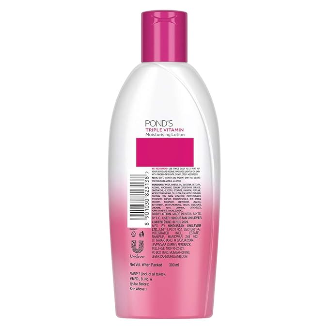 ponds triple vitamin moisturizing lotion