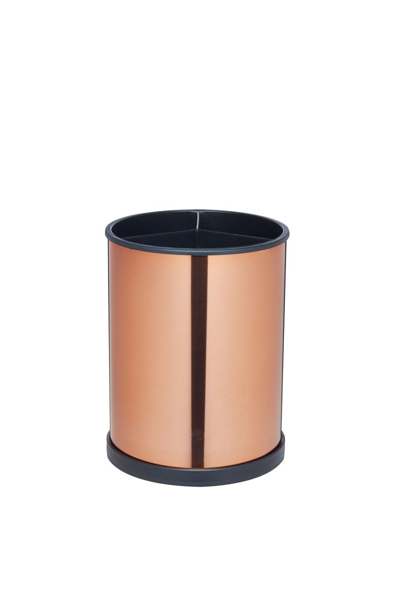 MasterClass Rotating Kitchen Utensil Holder, 18.5 x 14 cm - Copper Effect