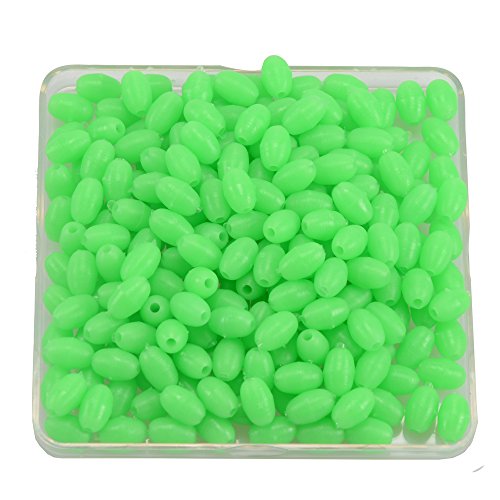 100pcs Oval Hard Luminous Beads Pearl Fishing Lure Bait Accessoires Fishing Tackle Sea fishing tool (10x15mm 100pcs)