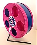 SUGAR GLIDER/HEDGEHOG/SM. ANIMAL 11" DIAMETER EXERCISE WHEEL PINK WITH DARK BLUE TRACK (TOTAL HEIGHT 12.3")