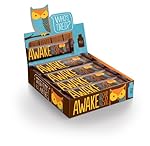 Awake Chocolate Caffeinated Bar, Milk, 12 Count (1.55 oz each)