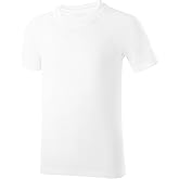 Boys Rash Guard Swim Shirt, UPF 50+ Sun Protection Short Sleeve Rashguard, Youth Kids Quick Dry UV Beach Surfing Water Shirt