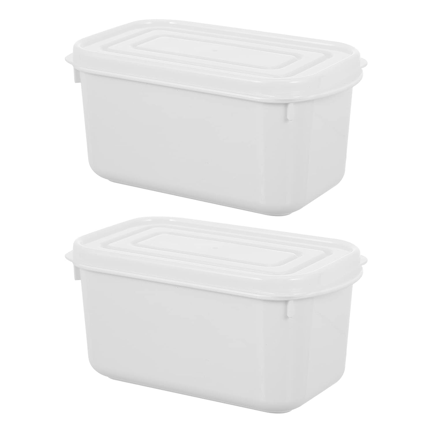 Buy UPKOCH 2pcs Butter Dish with Lid 700ml Butter Keeper Box Fridge Crisper Airtight Container