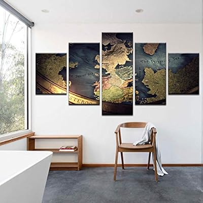 Plpir Decoracion Moderna Lienzo Pintura Marco Inicio Dormitorio