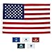 American Flag 3x5' | 100% Guarantee | Heavy Duty | Embroidered Stars | Sewn Stripes | 210D Oxford Nylon | Quadruple Stitched Fly End | Brass Grommets for Easy Display | U.S. Flag primary