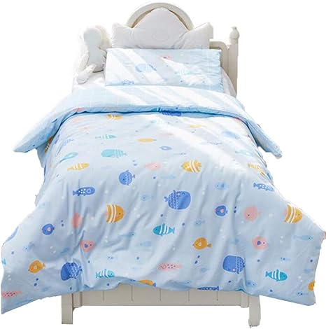 Amazon 子供用寝具セット スーパーソフトコットン 布団カバー ベッドシーツ 枕カバー 子供布団カバーセット ベビーベッド用寝具セット 寝具カバーセット オンライン通販