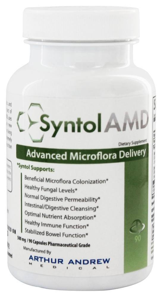 Arthur Andrew Medical, Syntol AMD, Advanced Microflora Delivery, 500 mg, 90 Capsules