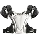 Epoch Lacrosse Integra High Performance Lightweight Lacrosse Shoulder Pad with Phase Change Technology, Compression Molded, AED Quick Release ,GREY,Medium