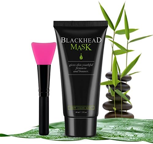 Peel Off Mask Blackhead Remover Mask Activated Charcoal Mask Deep Cleansing Acne Pore Cleaner with Brush Kit (60g)