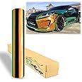 4"x8" Sample Premium Orange Green Neo Chrome Rainbow Holographic Vinyl Wrap Sticker Decal Air Release