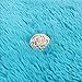 LOCHAS Luxury Round Fluffy Area Rugs for Bedroom Kids Girls Room Nursery, Super Soft Circle Rug, Cute Shaggy Carpet for Children Living Room, 4x4 Feet Blue