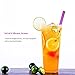 (Ship from US) esonmus Silicone Reusable Straws Drinking Straws 8pcs/Set Colorful Juice Straws 9.8