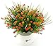 Bird Fiy Babys Breath Artificial Flowers,4 Bundles Gypsophila Flower Wedding Home Decor Gift(Orange)