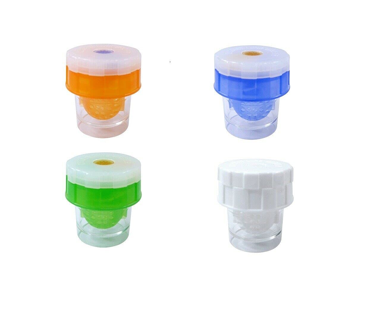 SPORTS WORLD VISION Pack of 4 Manually Contact Lens Washer Cleaner Plastic Lens Cleaner Case Monthly