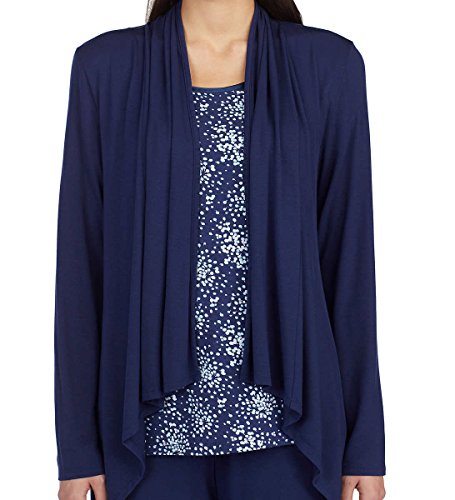 Carole Hochman Midnight Ladies' 3-Piece Pajama Set (Blue, Small) - Thumbnail 4