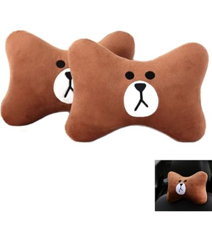 Almohada Para El Cuello Del Coche, Bonito Oso De Peluche
