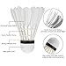 Badminton Shuttlecocks,Lhedon 12Pcs Advanced Goose Feather Shuttlecocks Training Badminton Balls with Great Stability and Durability for Indoor Outdoor Sports