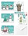 Paper Frenzy North Pole Collection Winter Christmas Holiday Thank You Note Cards and Envelopes - 25 pack