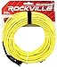 Rockville RCXFM50P-B 50ft Female to Male REAN XLR Cable, Oxygen-Free Copper, Durable PVC Jacket, Low Interference, for Live Performances and Studio Recording