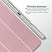 ULAK iPad Air 2 Case, Polka Dot Folio Slim Fit Smart Cover Case Colorful Clear Back Cover with Trifold Stand and Magnetic Auto Wake/Sleep Function for iPad Air 2 (Rose Gold)