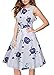 Women Vintage 1950s Spring Garden Party Dress for Women Sleeveless Rose Print