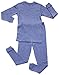 Leveret Marled Dk Blue 2 Piece Pajama 5 Years