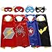 Zaleny Superhero Capes and Masks Costumes for Kids Set of 4