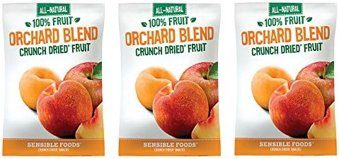 Sensible Foods Orchard Blend Crunch Dried Fruit 1.8 oz (3-pack) Kosher - Gluten Fee - Non GMO Verified