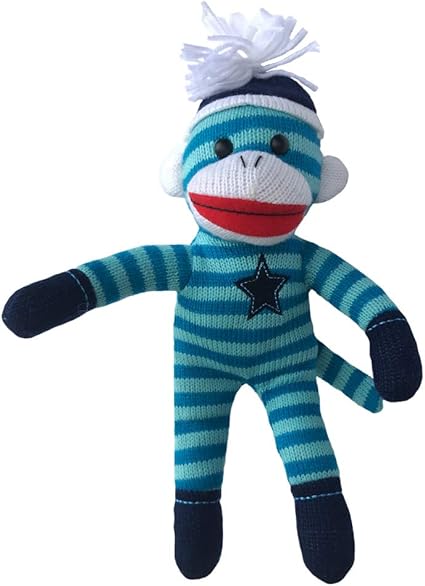 blue stuffed monkey