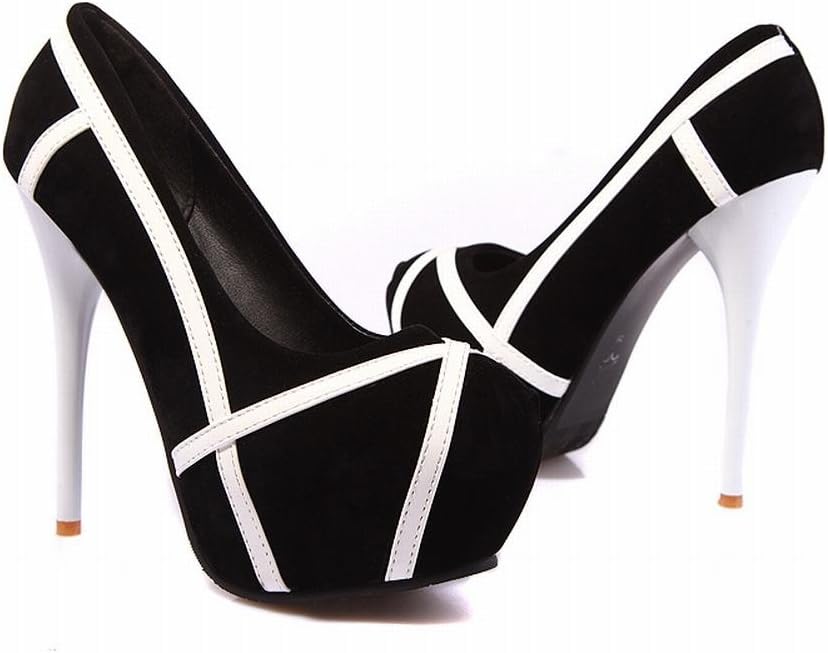 Latasa Women's Stripes Stiletto High Heel Pump