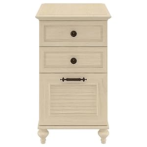 kathy ireland Home by Bush Furniture Volcano Dusk 3 Drawer File Cabinet in Driftwood Dreams