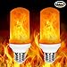 Loveishere LED Flame Effect Fire Light Bulbs- 3 Modes E26 LED Flame Effect Fire Light Bulbs Flickering Fire Atmosphere Decorative Lamps for Hotel/Bars/ Home Decoration/Restaurants (3 modes)