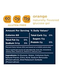 Transcend 15 g Naranja la glucosa Geles en paquetes de 3, 2