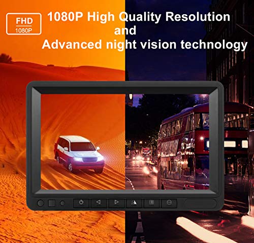 image for LeeKooLuu FHD 1080P Digital Wireless Rear View Camera, 7'' Monitor IP