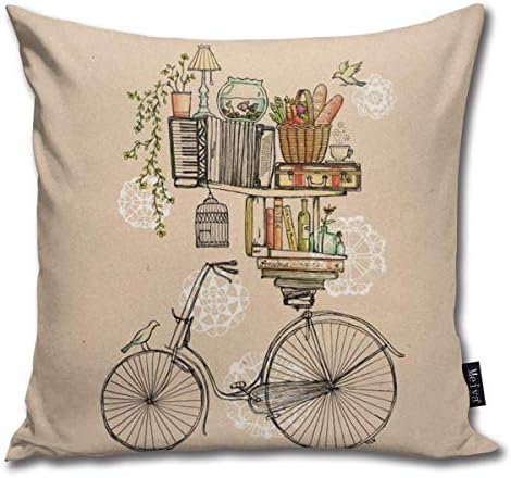 KLYDH Pleasant balance Funny Square Throw Pillow Cases Cushion Cover for Bedroom Living Room Decorative,Cover Size:20 x 20 Inch(50cm x 50cm)