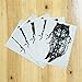 COKOHAPPY 5 Sheets Temporary Tattoo Black Wolf Dream Catcher for Women Men