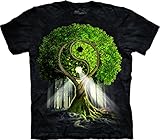 The Mountain Men's Yin Yang Tree T-Shirt Black 2XL